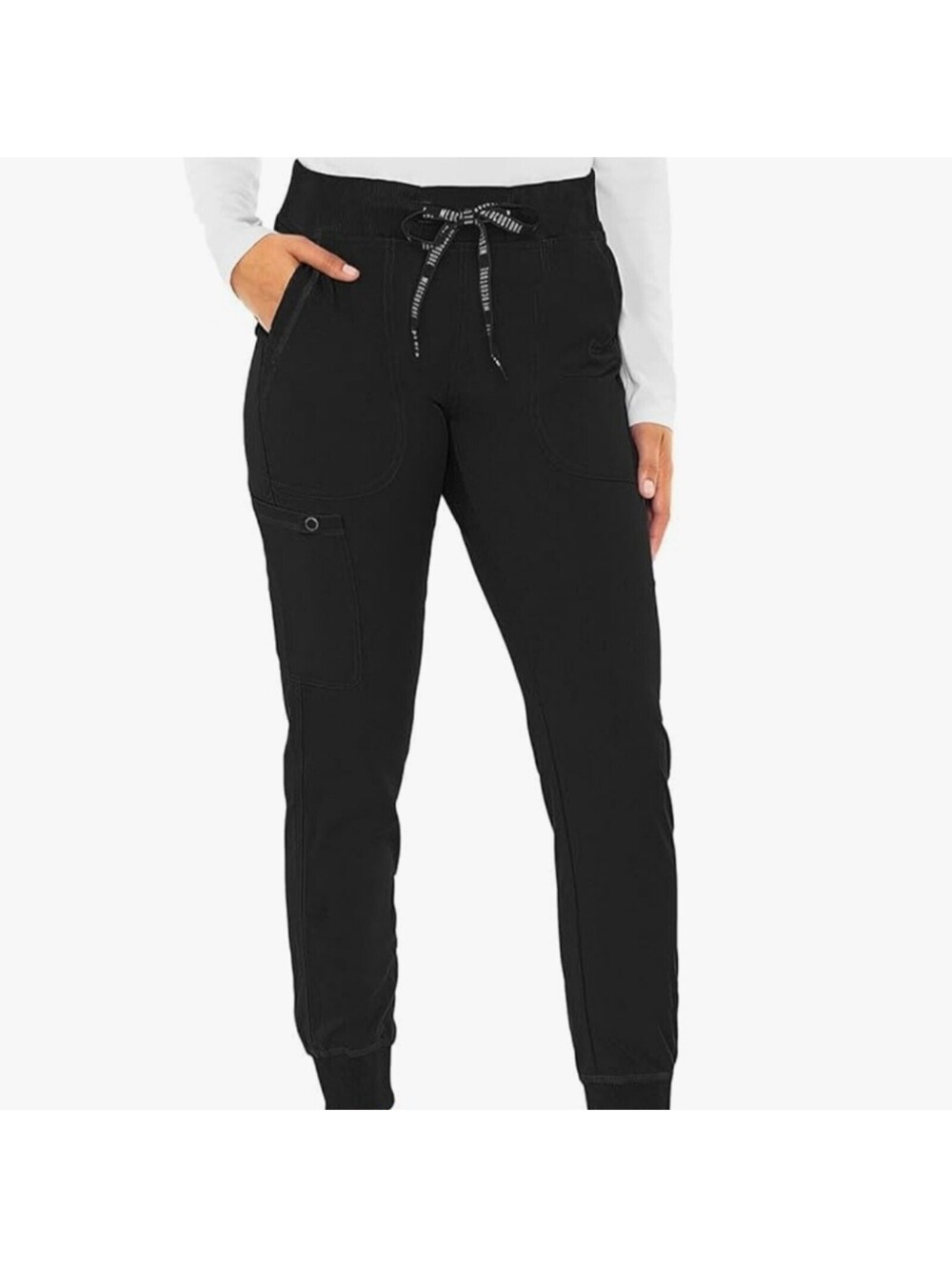 Med Couture Scrub Pants, Size L, Black, Soft, Clinical, Medical, Career, NWT
